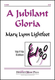 A Jubilant Gloria TTB choral sheet music cover Thumbnail
